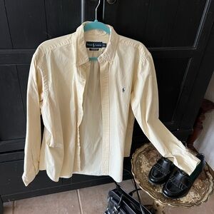 Ralph Lauren cotton and silk blend button down!